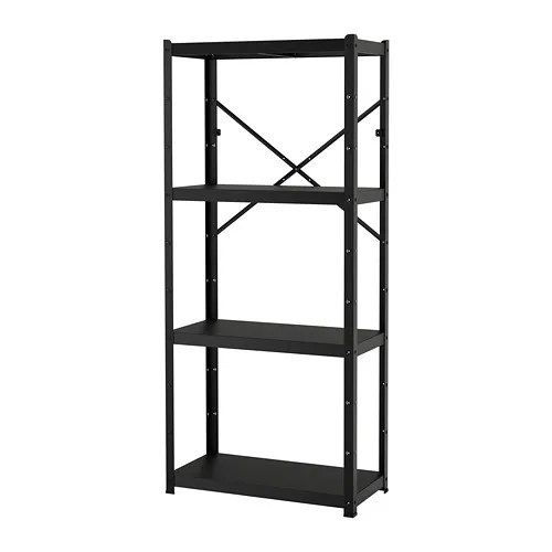 BROR - shelving unit, black, 85x40x190 cm | IKEA Taiwan Online - PE688383_S4