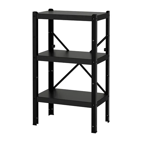 BROR - 1 section/shelves, black, 65x40x110 cm | IKEA Taiwan Online - PE688399_S4