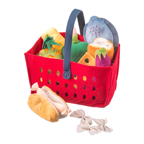 LÅTSAS 12-piece shopping basket set