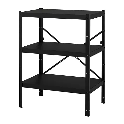 BROR - 1 section/shelves, black, 85x55x110 cm | IKEA Taiwan Online - PE688387_S4
