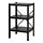 BROR - 1 section/shelves, black | IKEA Taiwan Online - PE688391_S1