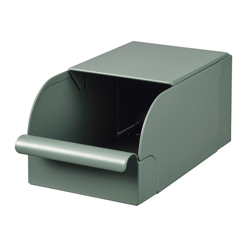 REJSA - 收納盒, 灰綠色/金屬 | IKEA 線上購物 - PE772042_S4