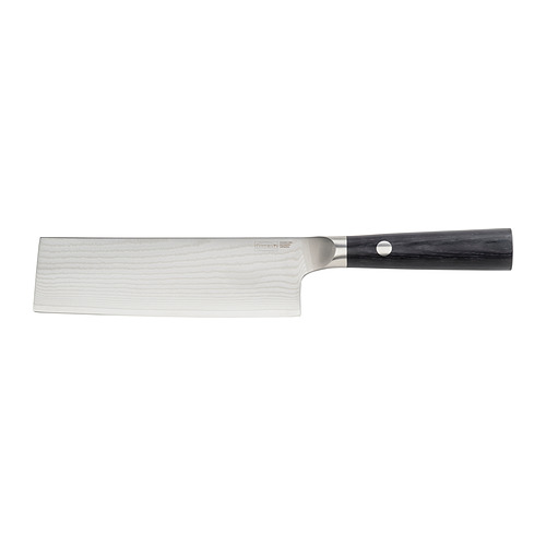 FJÄLLRÖDING - nakiri knife, damascus steel/black, 18 cm | IKEA Taiwan Online - E1010438_S4