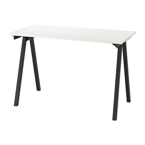 TROTTEN - 書桌/工作桌, 白色/碳黑色, 120x60 公分 | IKEA 線上購物 - PE828978_S4