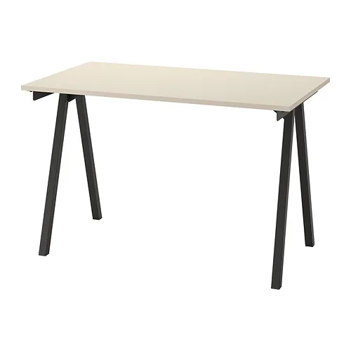 TROTTEN - 書桌/工作桌, 米色/碳黑色, 120x70 公分 | IKEA 線上購物 - PE828979_S4