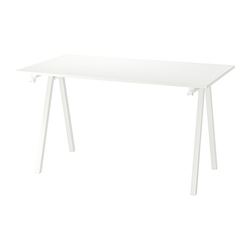 TROTTEN - 書桌/工作桌, 白色, 140x80 公分 | IKEA 線上購物 - PE828985_S4