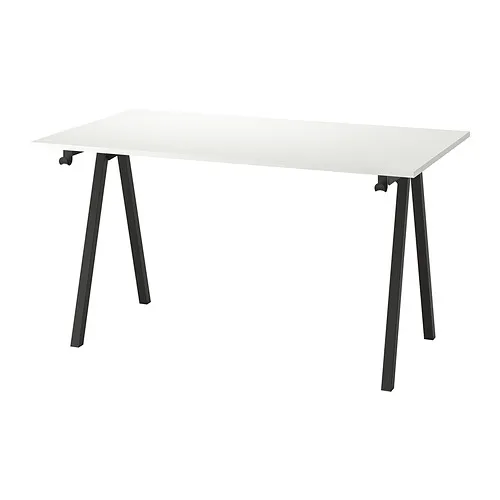 TROTTEN - 書桌/工作桌, 白色/碳黑色, 140x80 公分 | IKEA 線上購物 - PE828986_S4