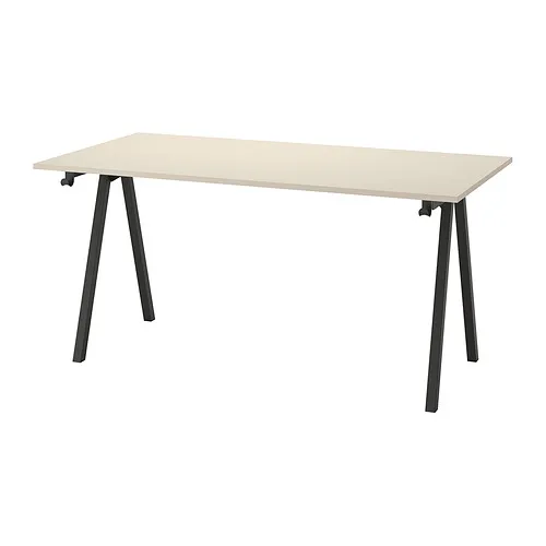 TROTTEN - 書桌/工作桌, 米色/碳黑色, 160x80 公分 | IKEA 線上購物 - PE828988_S4