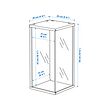 BRÄNNBOLL wall-mounted display cabinet