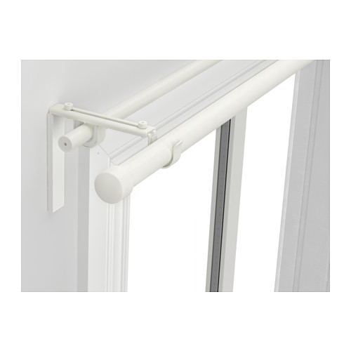 RÄCKA/HUGAD - double curtain rod combination, white,120-210cm | IKEA Taiwan Online - PE514200_S4