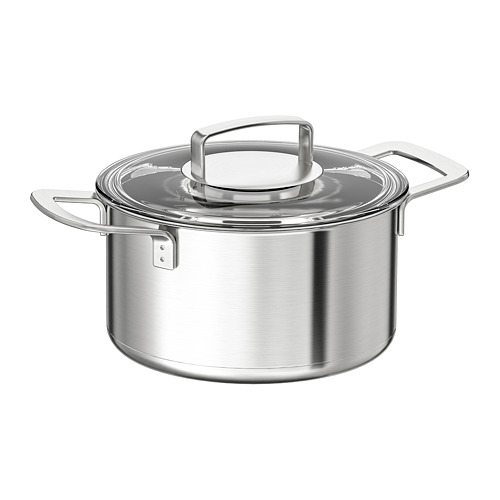 IKEA 365+ - 附蓋湯鍋, 不鏽鋼/玻璃, 3公升 | IKEA 線上購物 - PE729097_S4