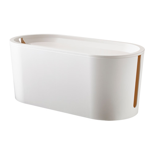 ROMMA - 附蓋電線收納盒, 白色 | IKEA 線上購物 - PE516646_S4