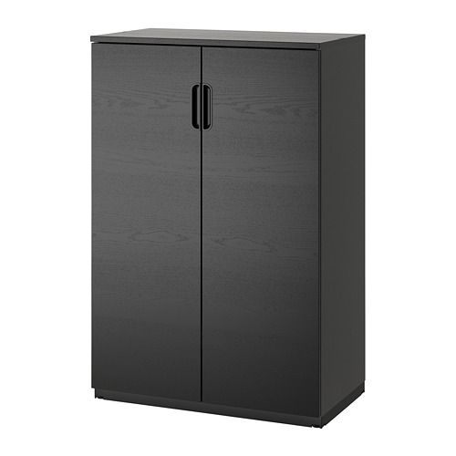 GALANT - 附門收納櫃, 黑色/實木貼皮 梣木, 80x120 公分 | IKEA 線上購物 - PE686106_S4