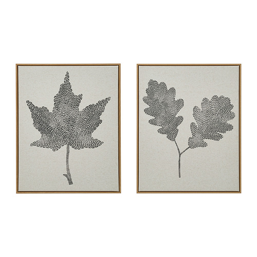 BLODFLÄDER - 附框畫，黑色葉子，40x50 公分 | IKEA 線上購物 - E1010558_S4