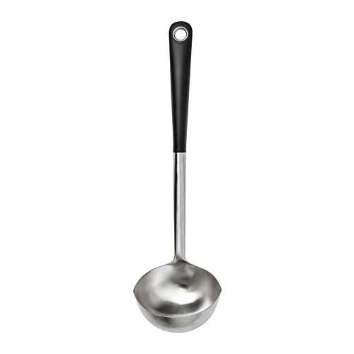 IKEA 365+ HJÄLTE - soup ladle, stainless steel/black | IKEA Taiwan Online - PE729226_S4