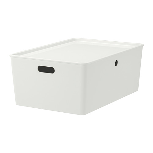 KUGGIS - 附蓋收納盒, 白色, 37x54x21 公分 | IKEA 線上購物 - PE729163_S4