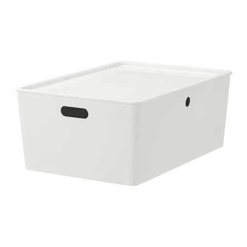 KUGGIS - 附蓋收納盒, 白色, 37x54x21 公分 | IKEA 線上購物 - PE729163_S4