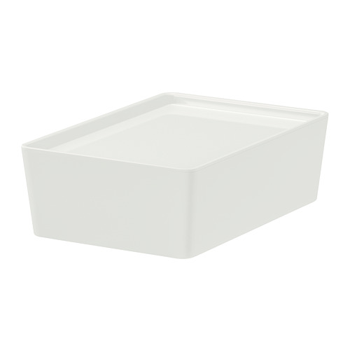 KUGGIS - box with lid, white | IKEA Taiwan Online - PE729166_S4