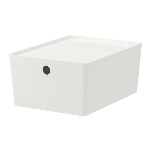KUGGIS - 附蓋收納盒, 白色, 26x35x15 公分 | IKEA 線上購物 - PE729176_S4