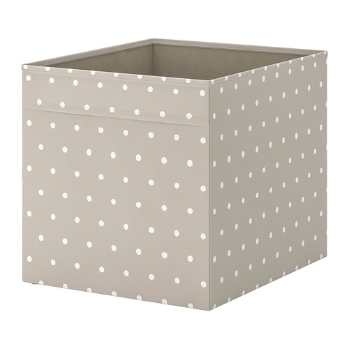 DRÖNA - 收納盒 33x38x33公分, 米色/圓點 | IKEA 線上購物 - PE729162_S4