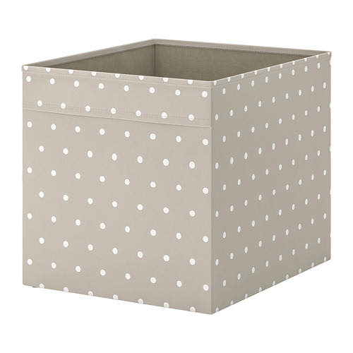 DRÖNA - 收納盒, 米色/圓點, 33x38x33 公分 | IKEA 線上購物 - PE729162_S4