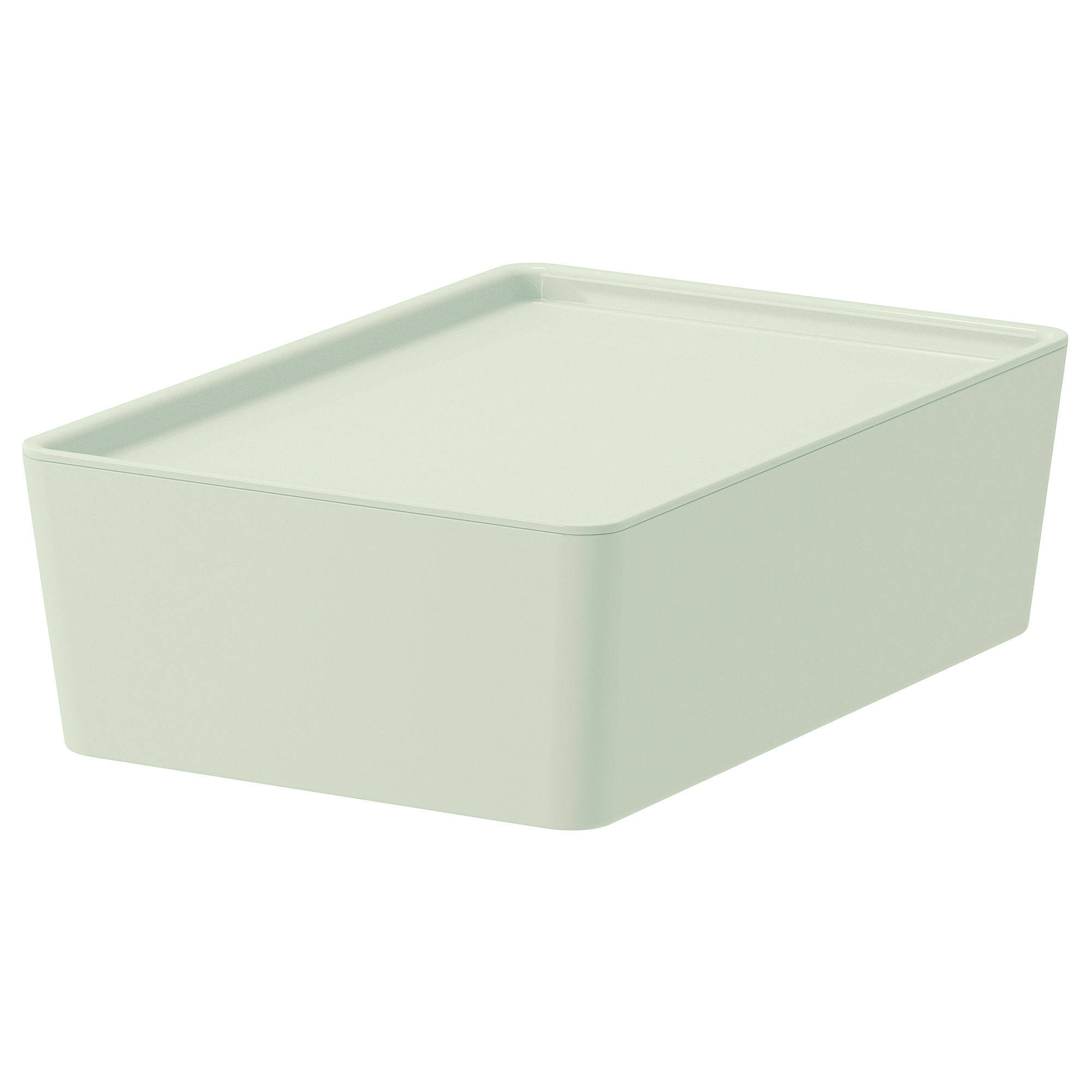 Kuggis 附蓋收納盒18x26x8公分 淺綠色 Ikea 線上購物