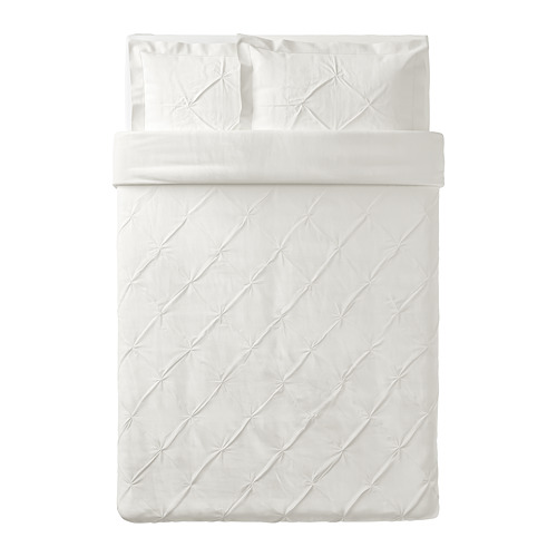 TRUBBTÅG - quilt cover and 2 pillowcases, white | IKEA Taiwan Online - PE772280_S4