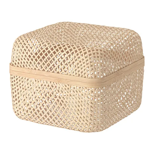 SMARRA - 附蓋收納盒, 自然色, 30x30x23 公分 | IKEA 線上購物 - PE729269_S4