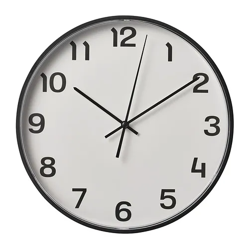 PLUTTIS - wall clock, black, 28 cm | IKEA Taiwan Online - PE829054_S4
