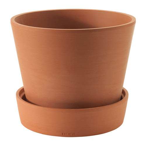 INGEFÄRA - plant pot with saucer, outdoor terracotta | IKEA Taiwan Online - PE513836_S4