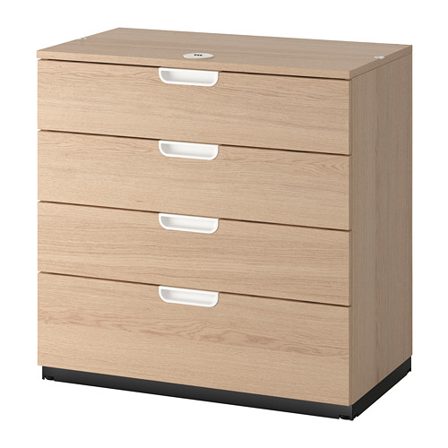 GALANT - drawer unit, white stained oak veneer | IKEA Taiwan Online - PE686158_S4