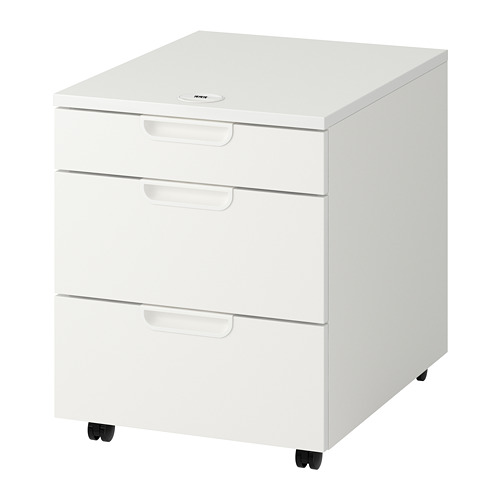 GALANT - 附輪腳抽屜櫃, 白色, 45x55 公分 | IKEA 線上購物 - PE686179_S4