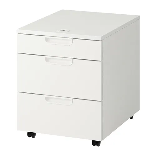 GALANT - 附輪腳抽屜櫃, 白色, 45x55 公分 | IKEA 線上購物 - PE686179_S4