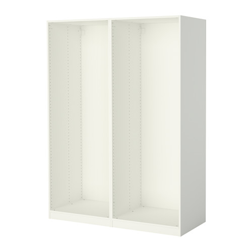 PAX - 2 wardrobe frames, white, 150x58x201 cm | IKEA Taiwan Online - PE514181_S4