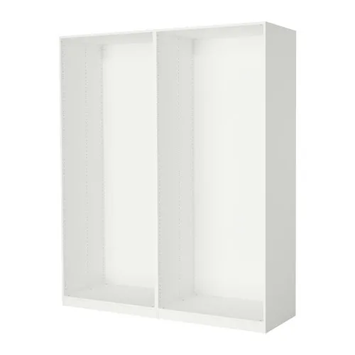 PAX - 2 wardrobe frames, white, 200x58x236 cm | IKEA Taiwan Online - PE514165_S4