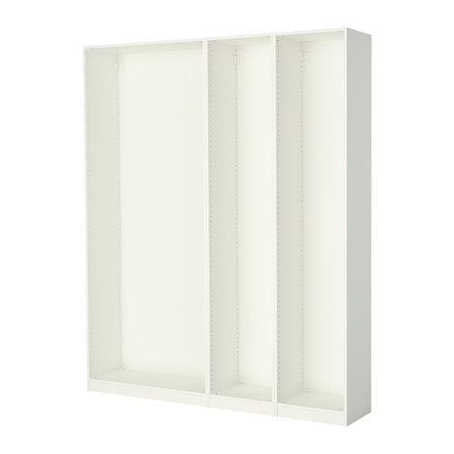 PAX - 3 wardrobe frames, white, 200x35x236 cm | IKEA Taiwan Online - PE514159_S4