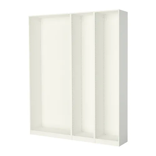 PAX - 3 wardrobe frames, white, 200x35x236 cm | IKEA Taiwan Online - PE514159_S4