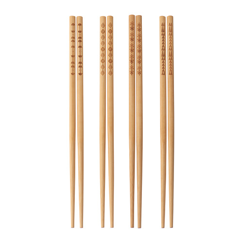 TREBENT - chopsticks 4 pairs, bamboo | IKEA Taiwan Online - PE729440_S4
