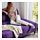 FLOTTEBO - sofa-bed with side table, Vissle purple | IKEA Taiwan Online - PH166252_S1