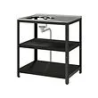 GRILLSKÄR - 水槽工作檯, 黑色/不鏽鋼 戶外用, 86x61 公分 | IKEA 線上購物 - PE911077_S2 