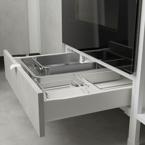 ENHET - corner kitchen, white/concrete effect white | IKEA Taiwan Online - PE783557_S4