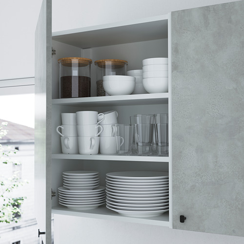 ENHET - wall storage combination, white/concrete effect | IKEA Taiwan Online - PE783592_S4