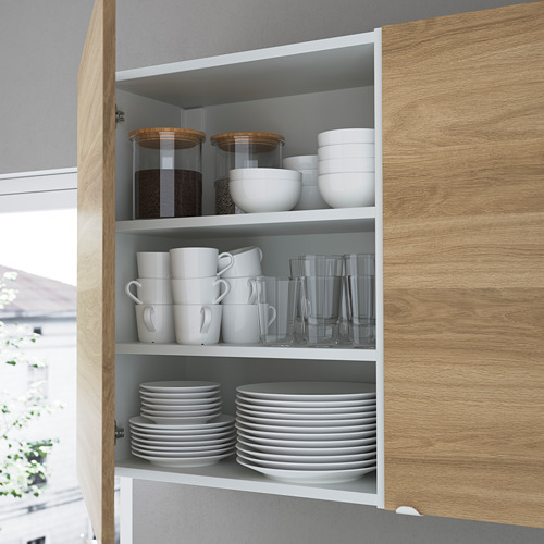 ENHET - kitchen, white/oak effect | IKEA Taiwan Online - PE783594_S4