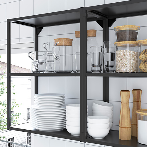 ENHET - 廚房, 碳黑色/灰色 框架 | IKEA 線上購物 - PE783624_S4