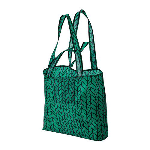 SKYNKE - 購物袋, 綠色/黑色 | IKEA 線上購物 - PE829210_S4