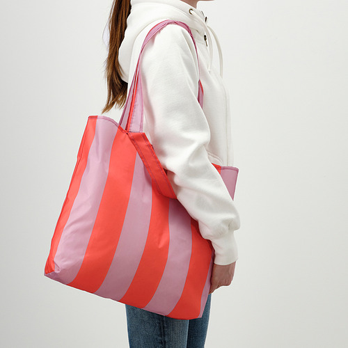 SKYNKE - 購物袋, 粉紅色/橘色 | IKEA 線上購物 - PE829214_S4