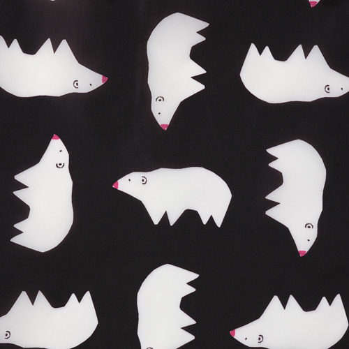 SKYNKE - 購物袋, 黑色 白色/具圖案 北極熊 | IKEA 線上購物 - PE829216_S4