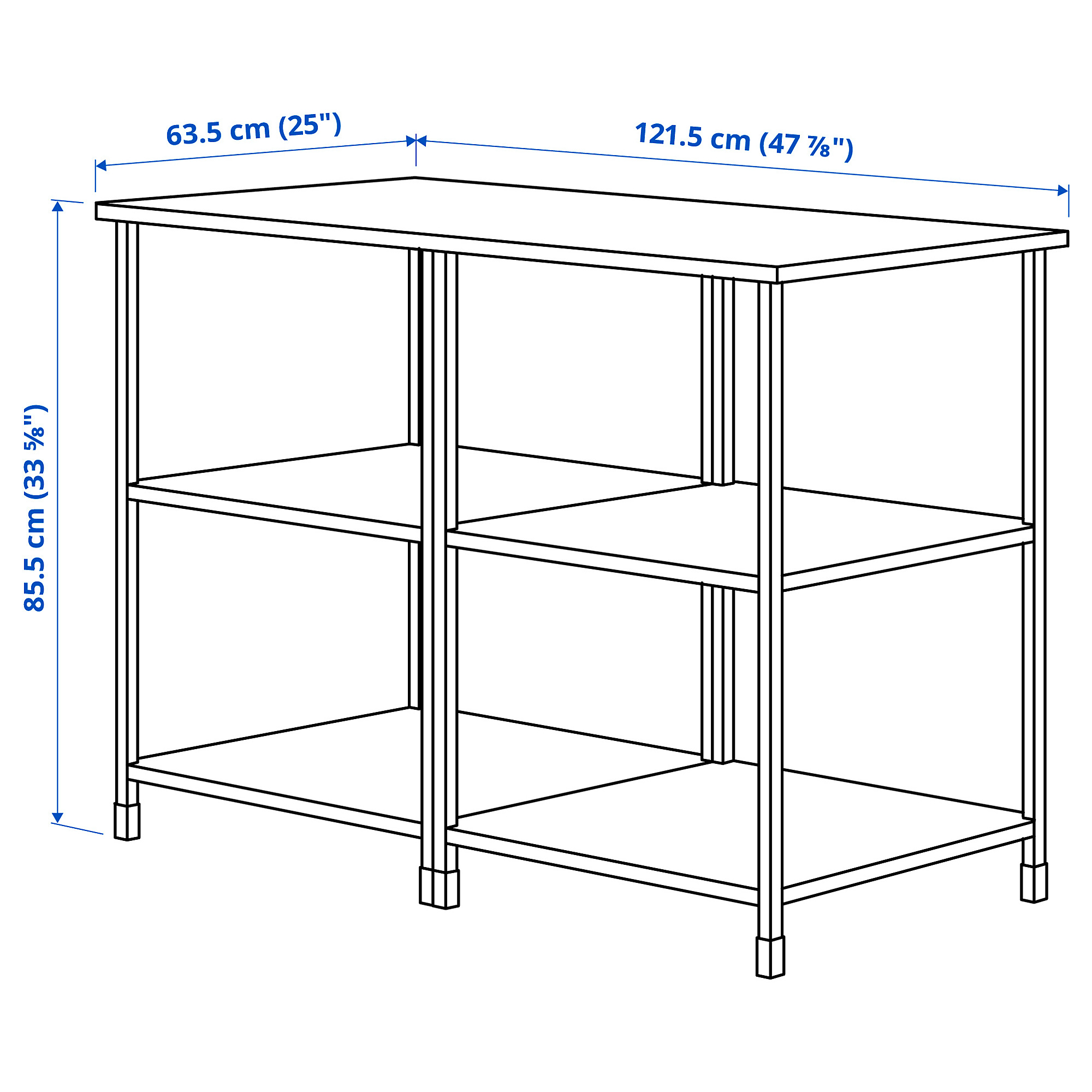 ENHET kitchen island shelf unit, white IKEA Taiwan Online