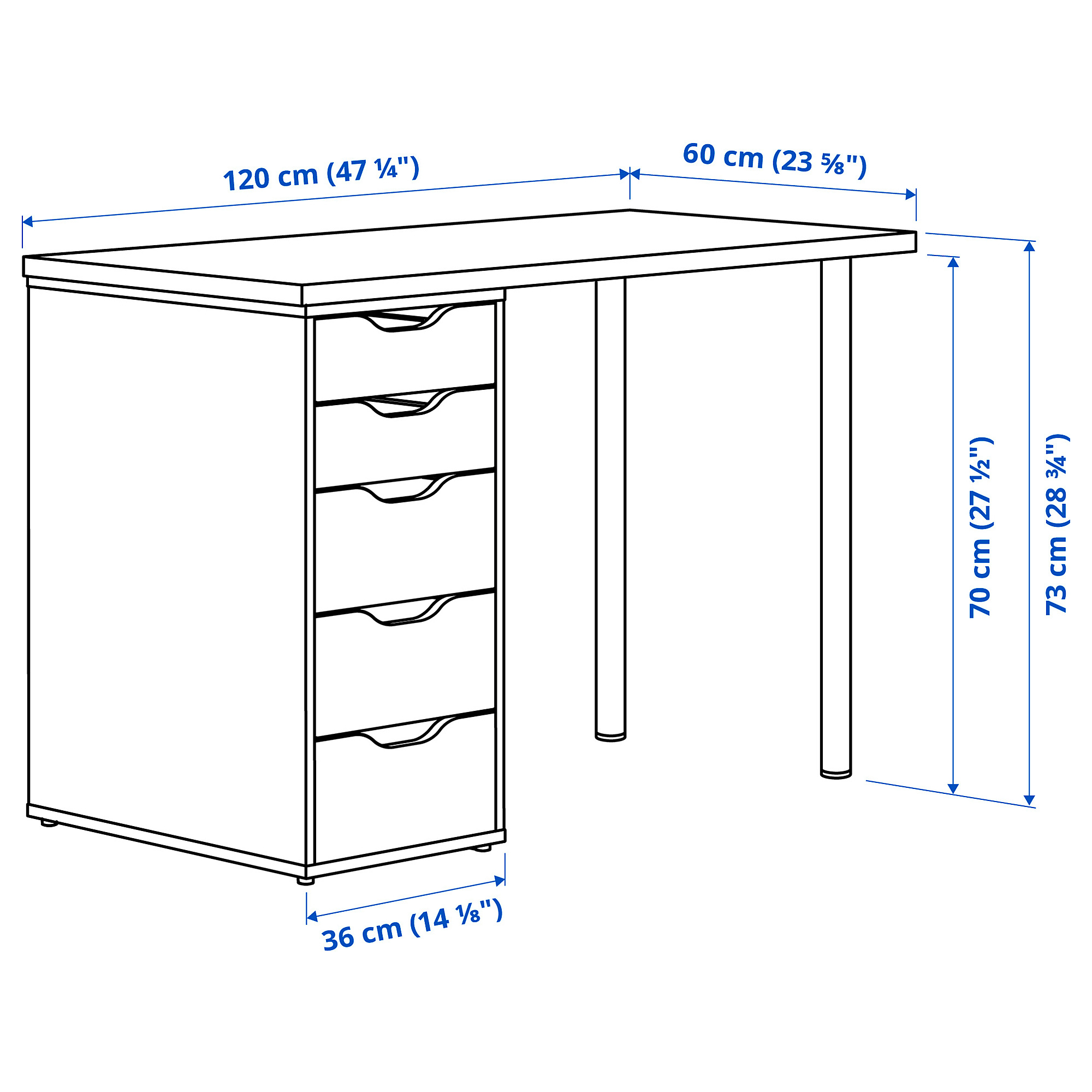 LAGKAPTEN/ALEX desk