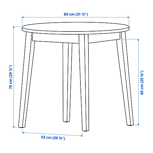 NACKANÄS/NACKANÄS table and 2 chairs